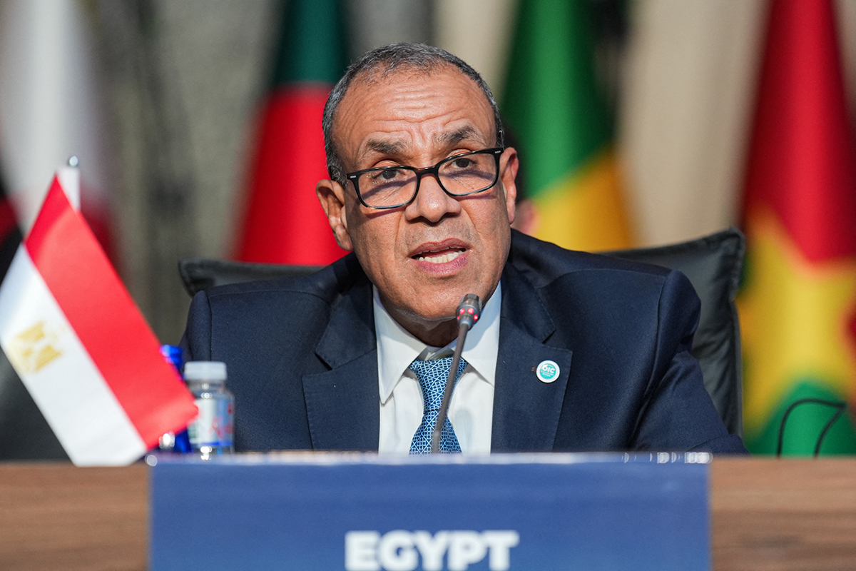 وزير الخارجية المصري بدر عبد العاطي (أ ف ب)