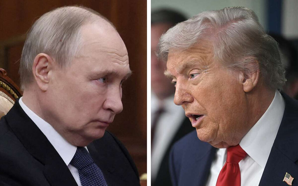 الرئيس الأمريكي دونالد ترامب والرئيس الروسي فلاديمير بوتين (أ ف ب)