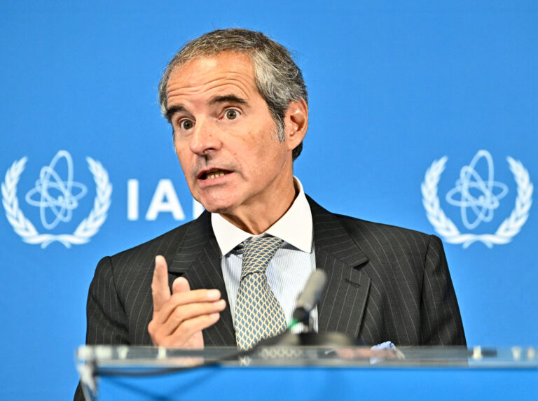 المدير العام للوكالة الدولية للطاقة الذرية، رافايل غروسي ( ا ف ب)