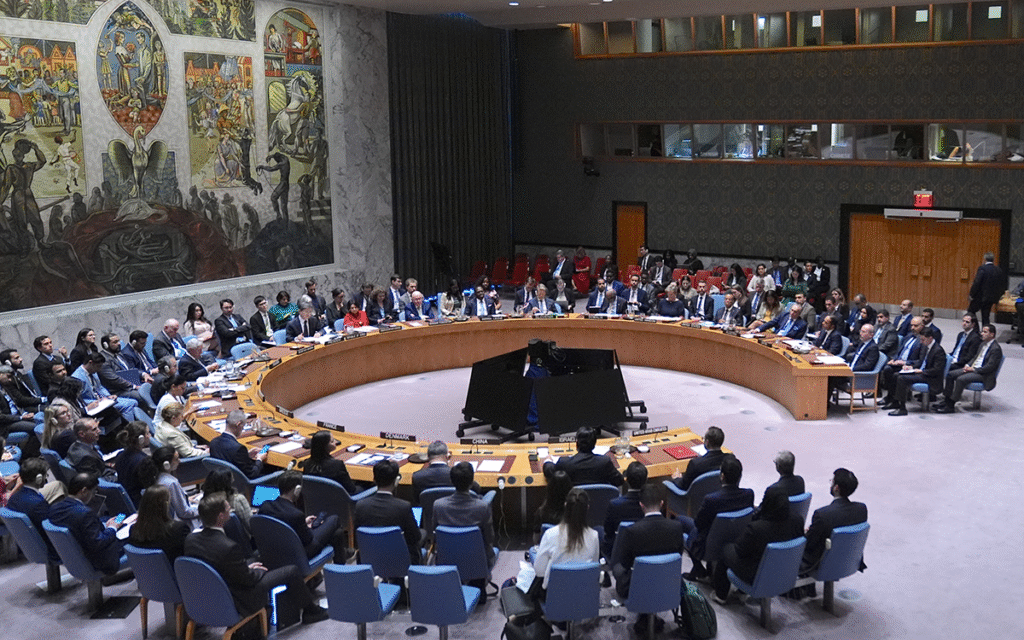 جلسة سابقة لمجلس الأمن الدولي (أ ف ب)