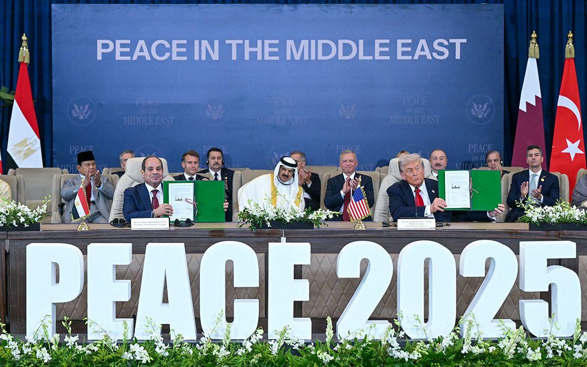 ترامب والسيسي يوقعان اتفاق إنهاء الحرب في غزة في شرم الشيخ (أ ف ب)