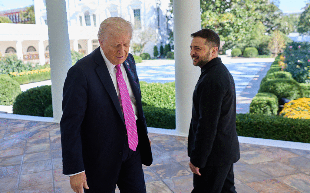 زيلنيسكي خلا لقاء ترامب (أ ف ب)