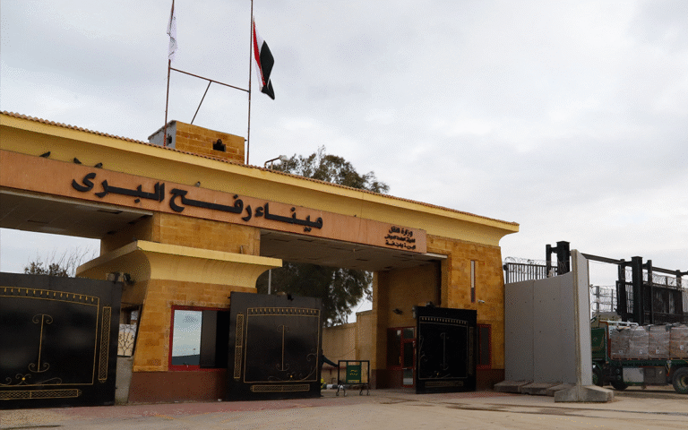 معبر رفح بين مصر وغزة (أ ف ب)