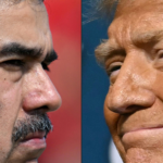 الرئيس الأمريكي دونالد ترامب ونظيره الفنزويلي نيكولاس مادورو (أ ف ب)