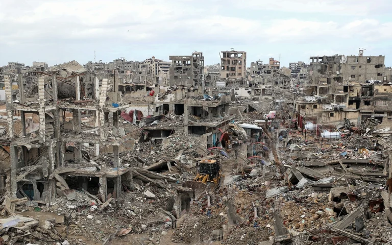 مدينة غزة المدمرة بعد الحرب