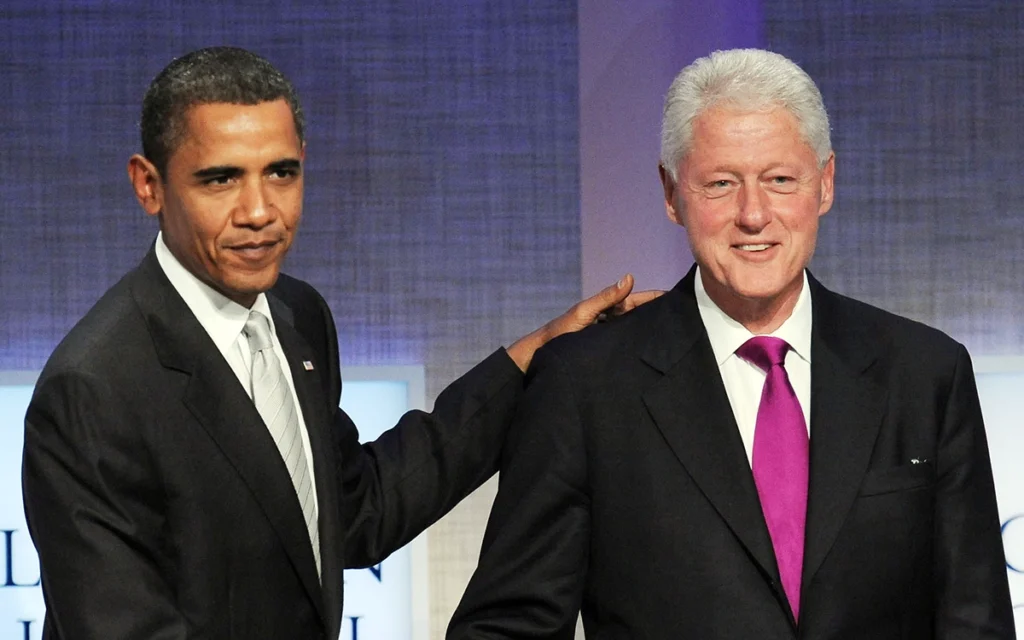 بيل كلينتون وباراك أوباما