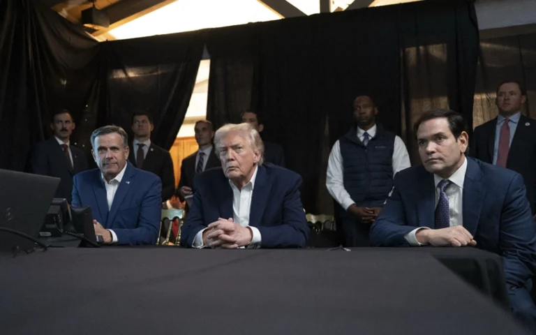 ترامب وروبيو ومدير وكالة المخابرات المركزية يتابعون بثاً مباشراً عن بُعد لمهمة القبض على مادورو (أ ف ب)