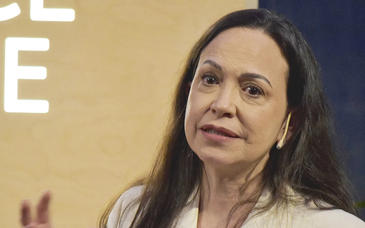 زعيمة المعارضة الفنزويلية ماريا كورينا ماتشادو (أ ف ب)