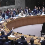 جانب من جلسة سابقة لمجلس الأمن (أ ف ب)