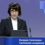 المتحدثة باسم الاتحاد الأوروبي، أنيتا هيبر (أ ف ب)