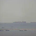 قوارب صيد وسفن شجن قرب مضيق هرمز(أ ف ب)