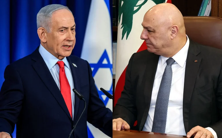 الرئيس اللبناني جوزيف عون ورئيس الوزراء الإسرائيلي بنيامين نتنياهو