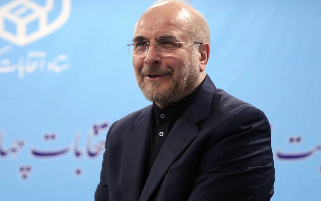رئيس البرلمان الإيراني، محمد باقر قاليباف(أ ف ب)