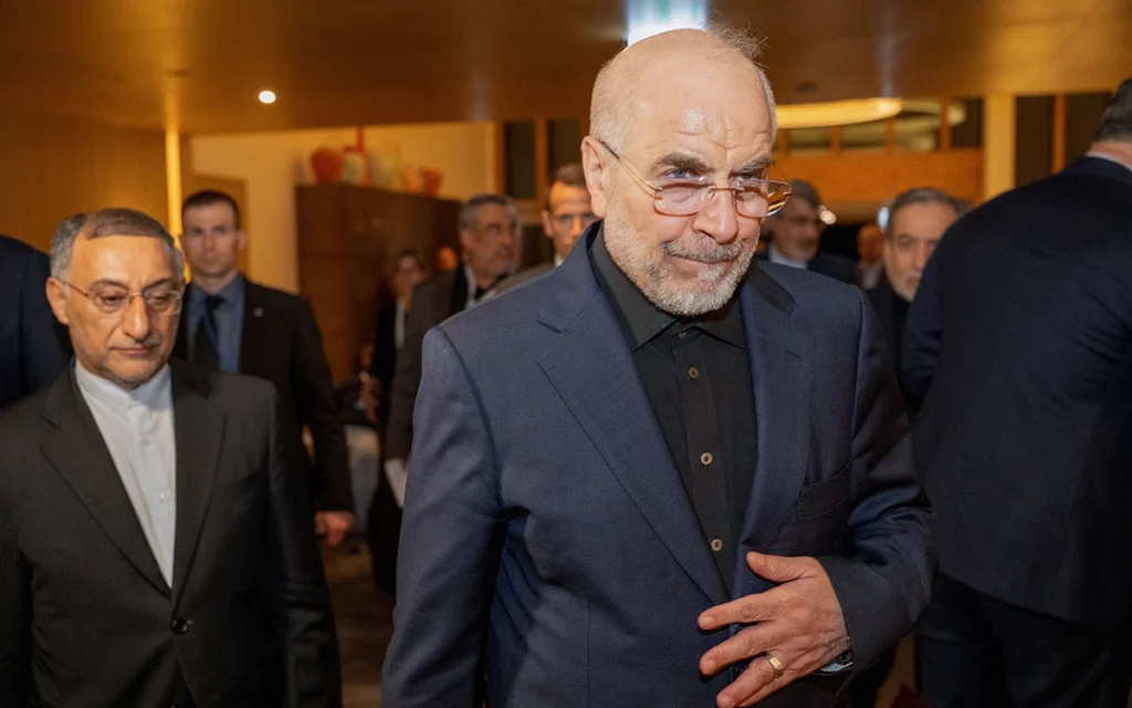 رئيس البرلمان الإيراني، محمد باقر قاليباف (أ ف ب)