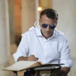 الرئيس الفرنسي إيمانويل ماكرون (أ ف ب)
