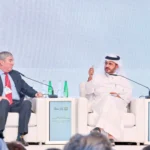 ماجد الأنصاري متحدثاً في المنتدى (اكس)