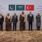 وزراء خارجية ودفاع كل من باكستان وتركيا والمملكة العربية السعودية في الرياض (أكس)