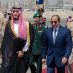 السيسي وولي العهد السعودي (أ ف ب)