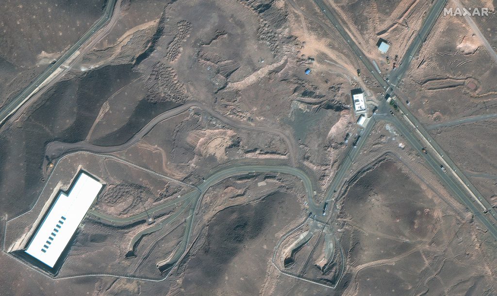 Iran's Fordo Fuel Enrichment Plant as it appeared in satellite images. AFP