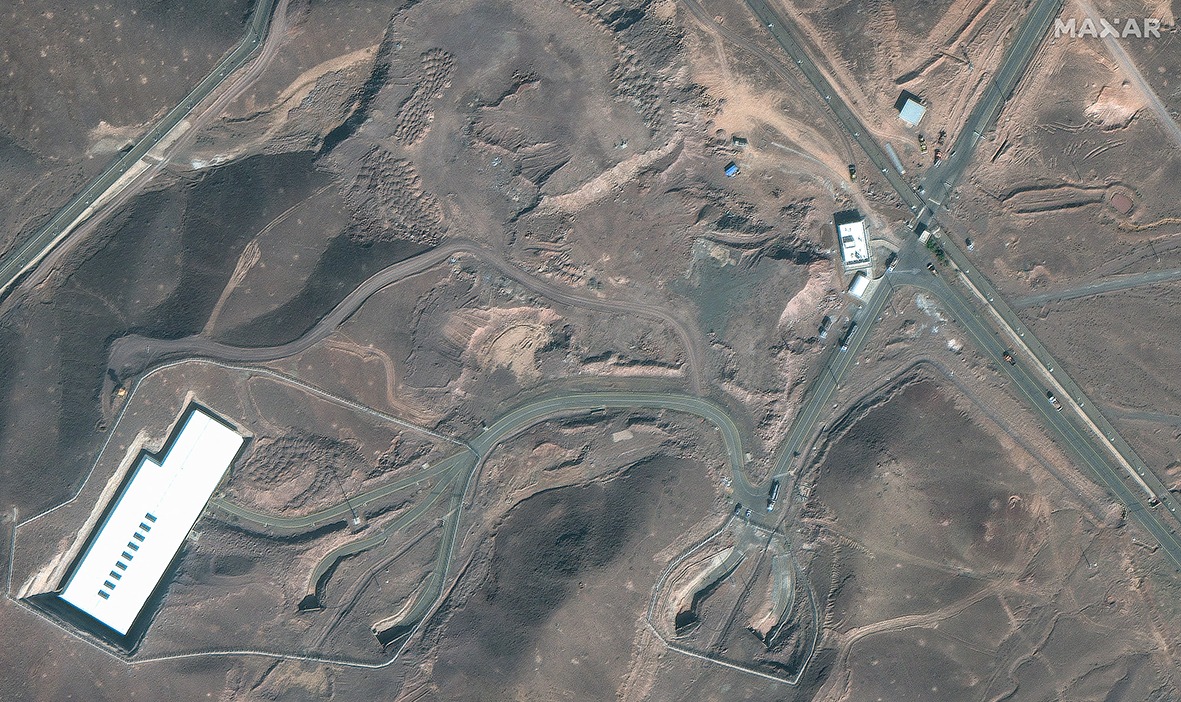 Iran's Fordo Fuel Enrichment Plant as it appeared in satellite images. AFP