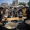 Palestinians waiting in line for food rations. AFP