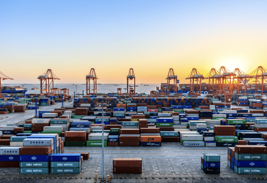 Yangshan Port Container Terminal in Shanghai