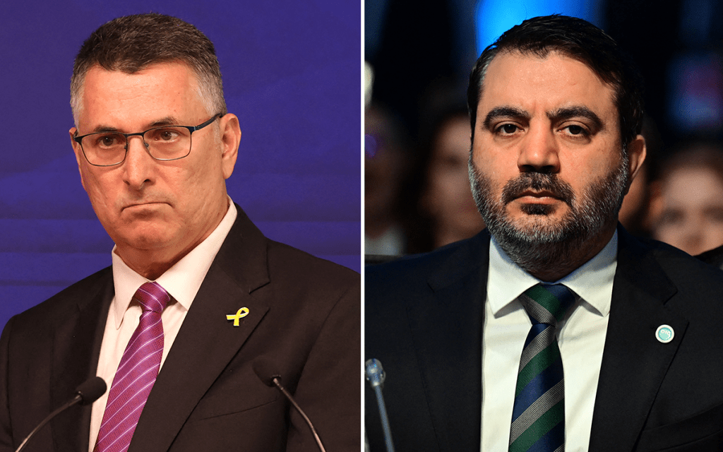 Syrian Foreign Minister and Israeli Foreign Minister. AFP