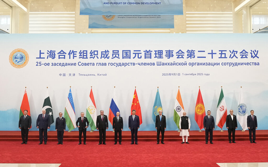 Chinese President Xi Jinping and participants of the Shanghai Cooperation Organization (SCO) Summit 2025. AFP