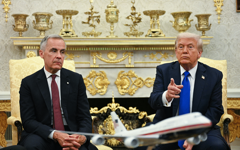 Trump Talks Up Canada Trade Deal Chances with Carney