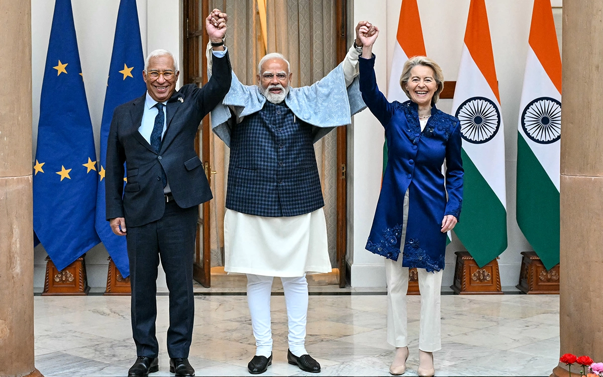 Von der Leyen: India-EU deal Creating 'Free Trade Zone of Two Billion People'