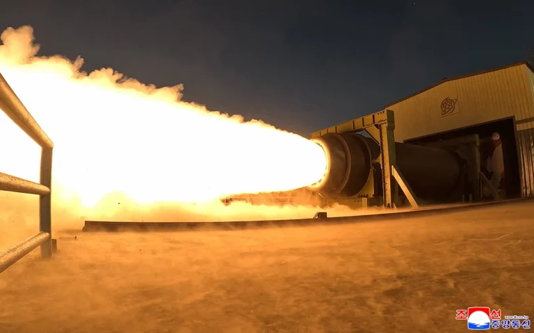 Kim Jong Un Oversees Test of High-Thrust Engine