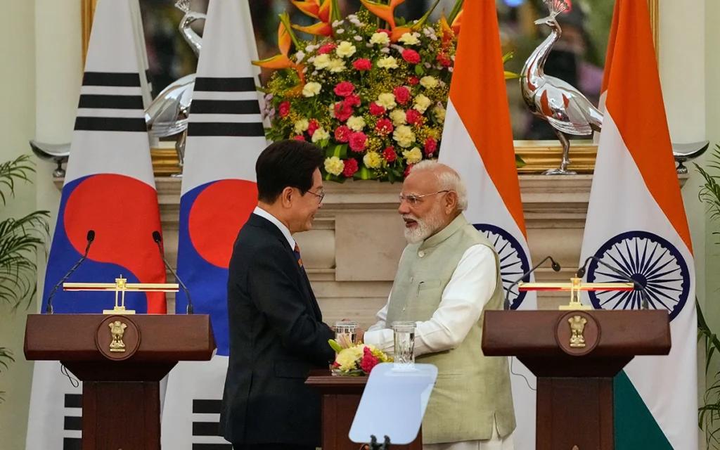 India, South Korea Agree to Nearly Double Trade to $50 Billion