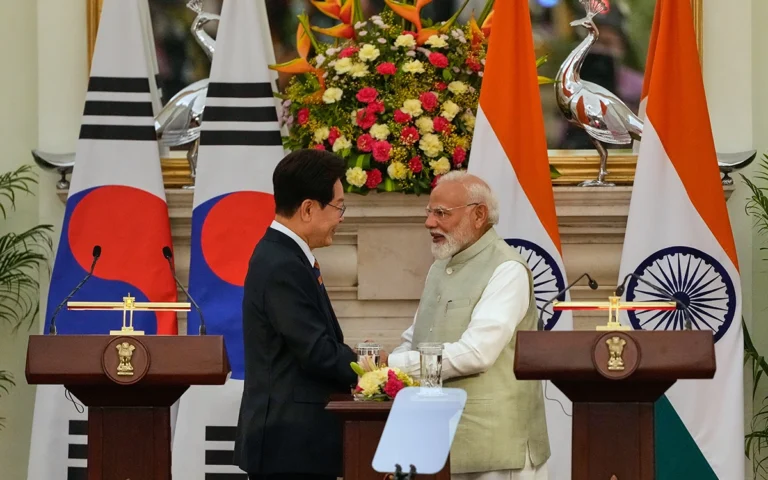 India, South Korea Agree to Nearly Double Trade to $50 Billion