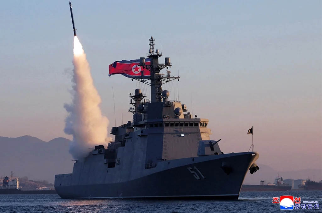 North Korea's Kim Oversees Navy Cruise Missile Test