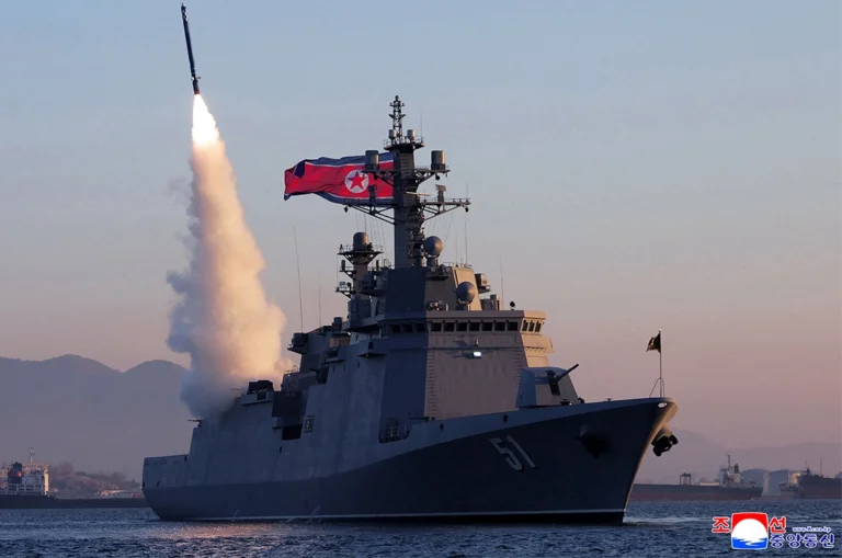 North Korea's Kim Oversees Navy Cruise Missile Test