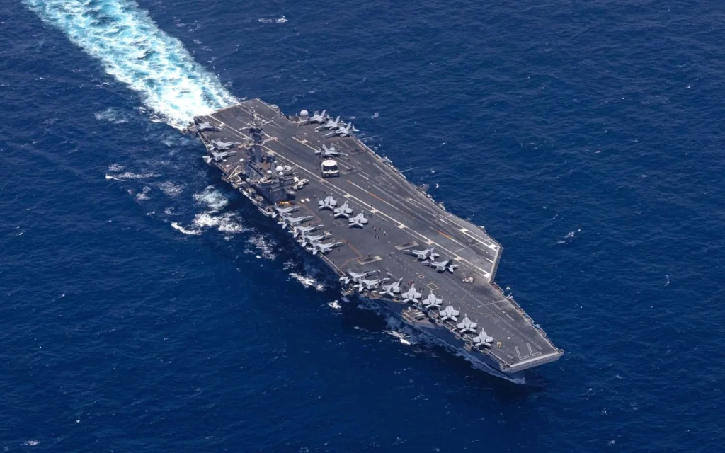 US Aircraft Carrier USS George H.W. Bush Passes Through Arabian Sea