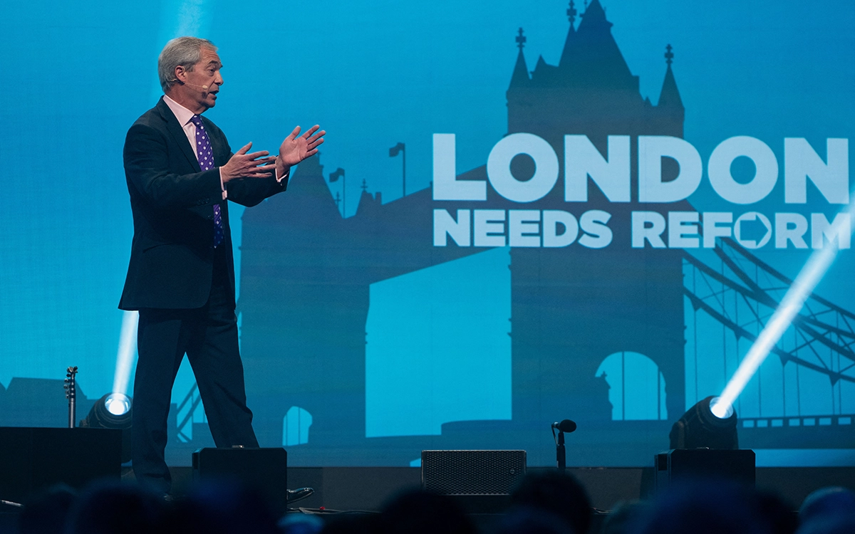 Leader of Reform UK Party 'Demands' Elections