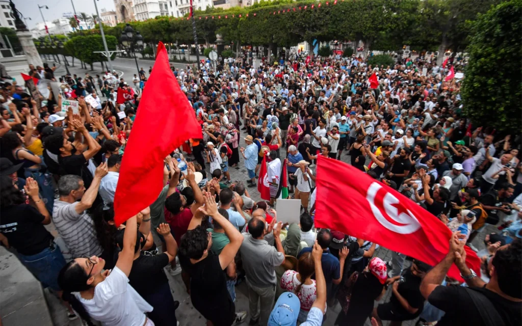 Protests in Tunisia Against President