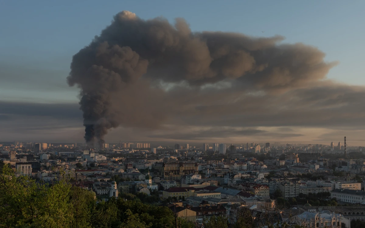 Deadly Russian Barrage on Kyiv