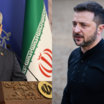 Iran Threatens Ukraine After Caspian Strike Left: Iranian foreign ministry's spokesman Esmaeil Baghaei. Right: Ukrainian President Volodymyr Zelensky