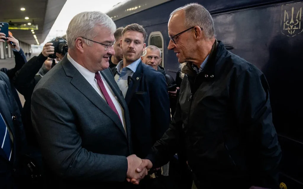 Germany's Merz in Kyiv for Talks with Zelensky
